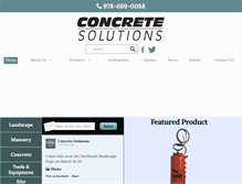 Tablet Screenshot of concretesolutionsonline.com